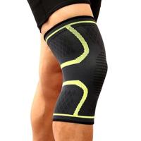1 paar comfortabel ademend elastische Nylon sport brei knie Pads Size:M(Green) - thumbnail