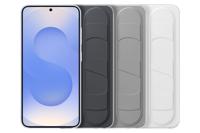 Samsung Standing Grip Cover Samsung Galaxy S25 Zwart Stootbestendig - thumbnail