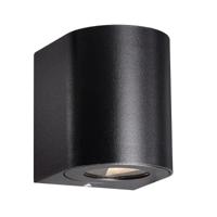 Buitenlamp zwart ingebouwde LED Nordlux &apos;Canto 2&apos; 2x6W warm wit zwart buitenverlichting - thumbnail