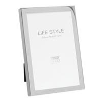 Deknudt Smalle zilverkleurige metalen fotokader 13x18 S57MH1 - thumbnail