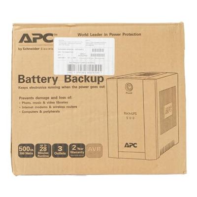 APC Back-UPS 500VA noodstroomvoeding 3x C13, BX500CI APC Back-UPS 500VA noodstroomvoeding 3x C13, BX500CI