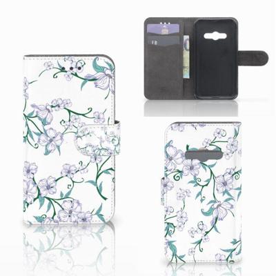 Samsung Galaxy Xcover 3 | Xcover 3 VE Uniek Hoesje Blossom White Samsung Galaxy Xcover 3 | Xcover 3 VE Uniek Hoesje Blossom White