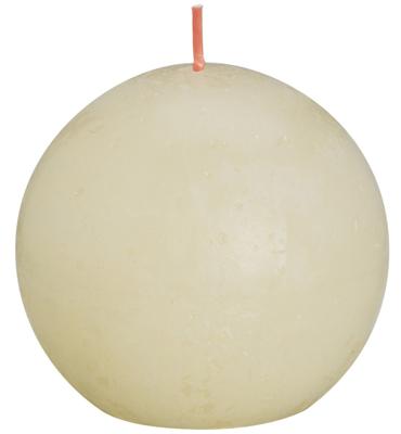 Bolsius rustieke bolkaars 7,6cm soft pearl