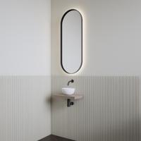 Fonteinset | BWS Leto | Planchet Taupe | Waskom Glans Wit - thumbnail