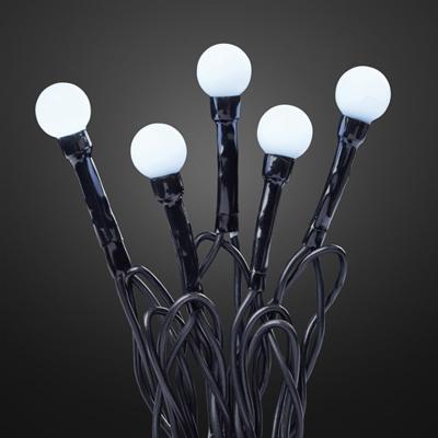 Hellum 576771 Motief lichtketting Kogel Buiten werkt op het lichtnet Aantal lampen 80 LED Neutraalwit Verlichte lengte: 7.9 m Timer