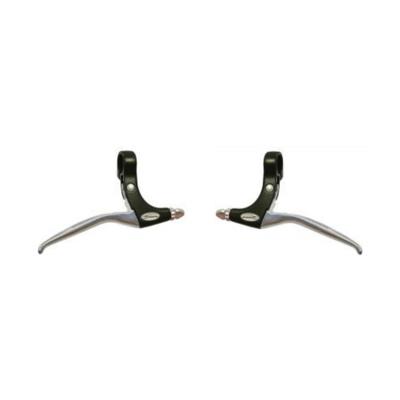 Saccon remhendel set, aluminium. zwart/zilver.