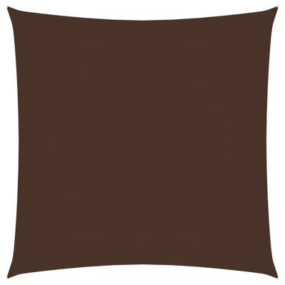 Zonnescherm vierkant 5x5 m oxford stof bruin