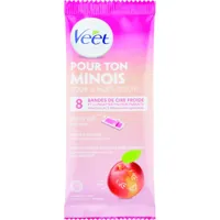 Veet Gezicht koude wasstrips nectarine (8 st) - thumbnail