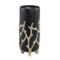 PTMD bloempot quin hoog m zwart 30 cm | 6 stuks - thumbnail