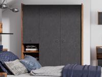 Kast FANJO 3 deuren alpine sparren/staal - thumbnail