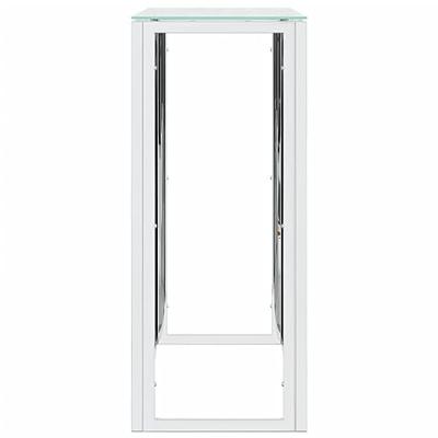 Wandtafel 110x30x70 cm roestvrij staal en glas