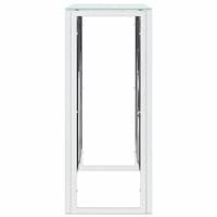 Wandtafel 110x30x70 cm roestvrij staal en glas - thumbnail