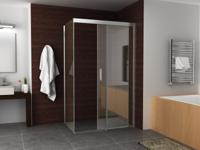 Side zijwand voor Puerta en Slide nisdeur 800 x 2000 x 8 mm nano helder glas/chroom - thumbnail