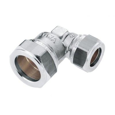 Bonfix knelkoppeling - Verloopknie - 12mm x 10mm - Vertint Messing