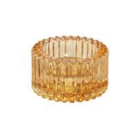 PTMD kandelaar milandi duo glas amber 8 cm | 6 stuks - thumbnail