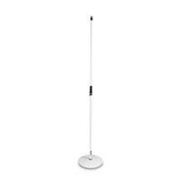 Gravity MS23W Microfoonstatief met ronde voet wit - thumbnail