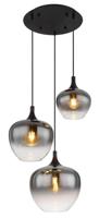 Globo Hanglamp 3-lichtsMaxy zwart - 15548-3H - thumbnail