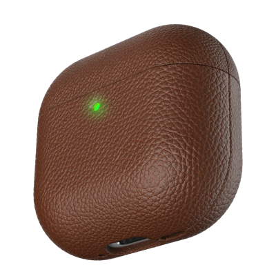 KeyBudz Artisan leather case AirPods 4 - Brown