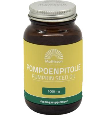 Mattisson HealthStyle Pompoenpitolie 1000mg Capsules Mattisson HealthStyle Pompoenpitolie 1000mg Capsules