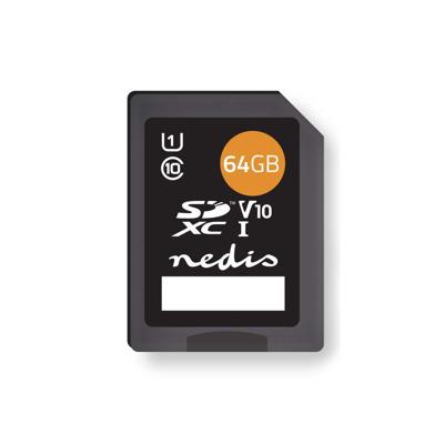 Nedis Geheugenkaart | SDXC | 64 GB | UHS-I | 1 stuks - MSDC64100BK MSDC64100BK Nedis Geheugenkaart | SDXC | 64 GB | UHS-I | 1 stuks - MSDC64100BK MSDC64100BK