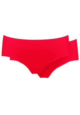 Magic 2-pak dream naadloze comfort hipsters - Seamless dames ondergoed - Rood, wit, zwart, beige