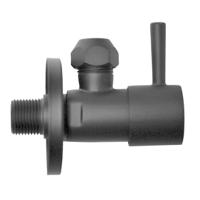 Wiesbaden Hoekstopkraan Riko Minimal 3/8x10 Inclusief Rozet Mat Zwart - thumbnail