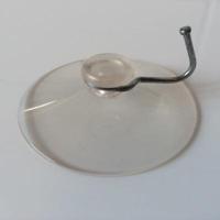 Zuignap transp 60 mm met haak 100st - thumbnail