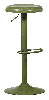 WOOOD Verstelbare Barkruk 'Isaac' kleur Warm Groen (zithoogte 61-81cm) - thumbnail