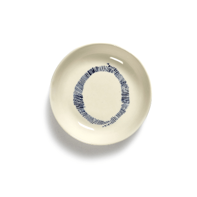 SERAX - Feast by Ottolenghi - Schotel S 11x11cm wit Swirl-Stripes SERAX - Feast by Ottolenghi - Schotel S 11x11cm wit Swirl-Stripes