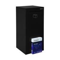 Pakketbrievenbus Logixbox Frontbox DeLuxe achteruitname - zwart - thumbnail