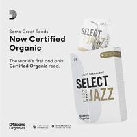 D&apos;Addario Woodwinds Organic Select Jazz Filed Alto Saxophone Reeds 3 soft (10 stuks) - thumbnail