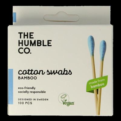 The Humble Co. Bamboe wattenstaafjes - blauw