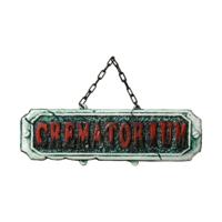 Halloween Decoraties Crematorium 41 x 10 cm - thumbnail