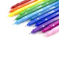 Tombow • twintone dual-tip marker set regenboog kleuren 12pcs - thumbnail