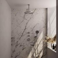 Brauer Brushed Edition Thermostatische Regendoucheset Inbouw - Hoofddouche 30 cm - Handdouche 3 Standen - Doucheslang - Wandaansluitbocht - Rvs - thumbnail