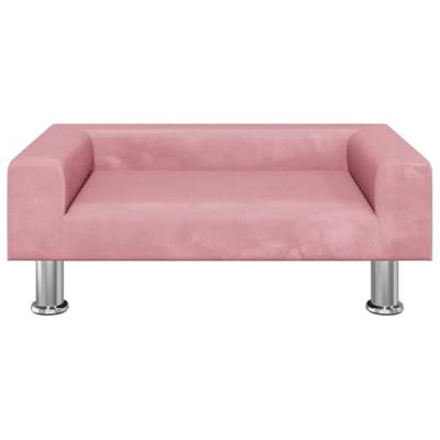 VidaXL Hondenmand 70x45x26,5 cm fluweel roze