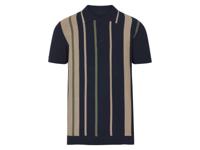 esmara Men Gebreid heren poloshirt (Blauw, XXL) - thumbnail