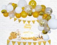 Globos Ballonnen boog set goud - thumbnail