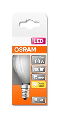 OSRAM HOMELIGHTING 4058075434929 LED-lamp Energielabel D (A - G) E14 Peer 5.9 W = 60 W Warmwit (Ø x h) 45 mm x 84 mm Niet dimbaar 1 stuk(s)