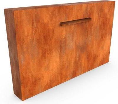 Cascadi Cortenstaal Watervalelement naast vijver 1000 x 250 x 1200 mm Geroba - Geroba Cascadi Cortenstaal Watervalelement naast vijver 1000 x 250 x 1200 mm Geroba - Geroba