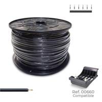 Single-line elektrische kabel Sediles Zwart 400 m h07z1-k Spoel - thumbnail