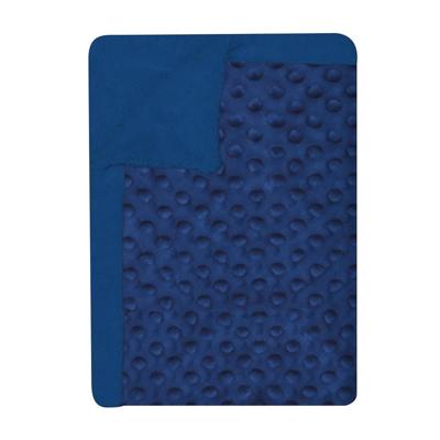 Interbaby deken Bubble 80 x 110 cm fleece navy Interbaby deken Bubble 80 x 110 cm fleece navy