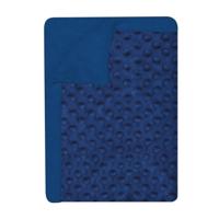 Interbaby deken Bubble 80 x 110 cm fleece navy - thumbnail
