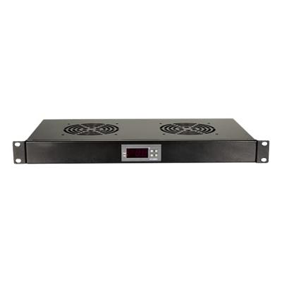 LogiLink FAU04FB 19 inch 4 x Geaarde contactdoos Zwart