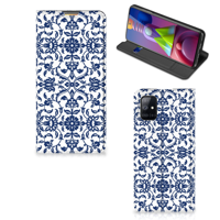 Samsung Galaxy M51 Smart Cover Flower Blue - thumbnail