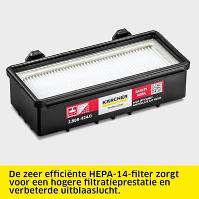 Kärcher Professional T 10/1 Adv HEPA 1.527-307.0 Droogzuiger 585 W 10 l