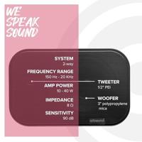 ArtSound: UNI20 Satelliet Speakers (2pc), 10 - 40 W - Zwart - thumbnail