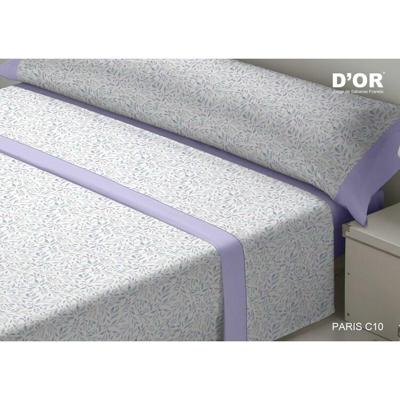 Beddengoedset D'Or PARIS Mauve Bed van 120 Franela