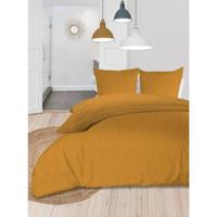Soleil D'ocre Boheme Dekbedovertrek - Gewassen Microfiber - 240 X 260 Cm - Mosterdgeel - thumbnail