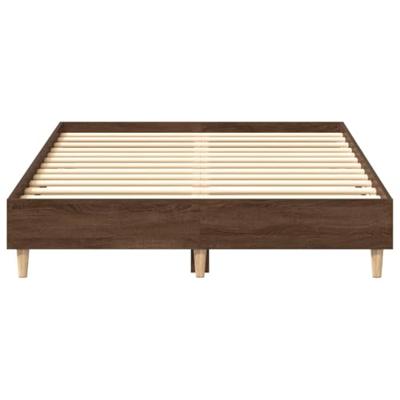 Bedframe zonder matras 140x190 cm spaanplaat bruin eikenkleurig